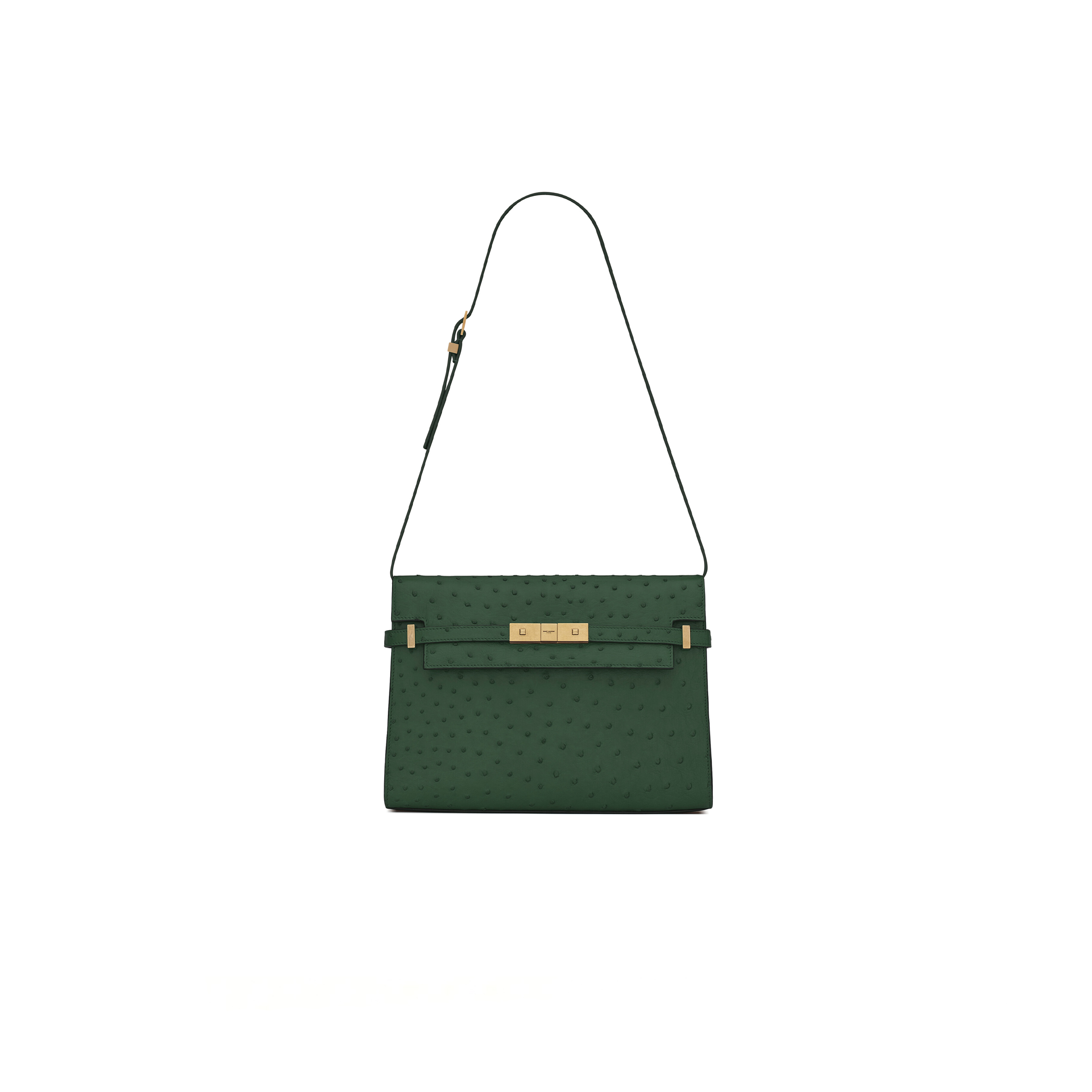 YSL MANHATTAN SHOULDER BAG IN OSTRICH 579271L3F0W3222 (29*20*7.5cm)